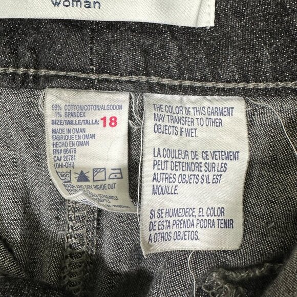 Tommy Hilfiger Women's Y2K Black Denim Maxi Skirt Dark Wash Plus Size 18 - Picture 11 of 14